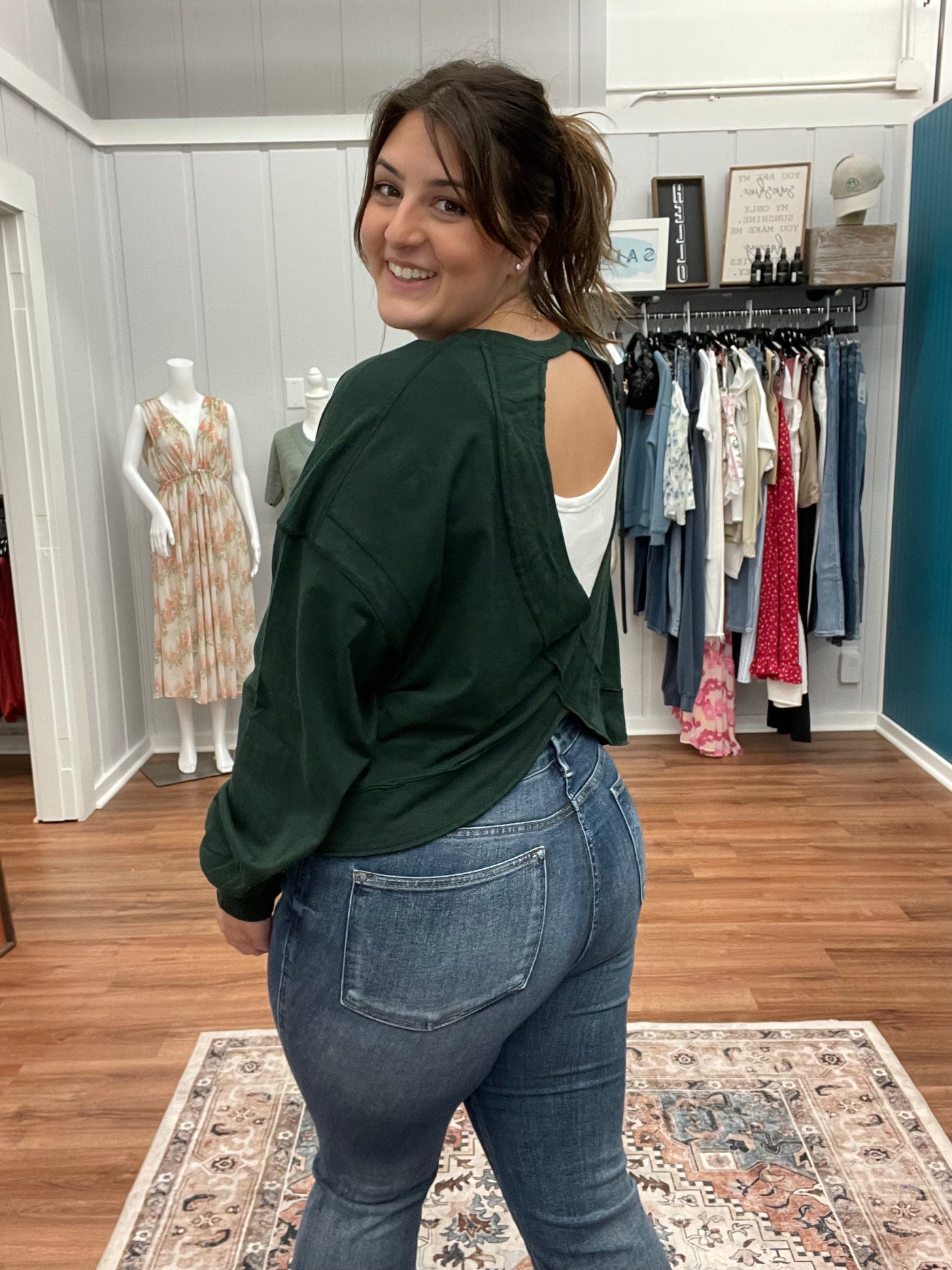 Ellis Open Back Slub Long Sleeve