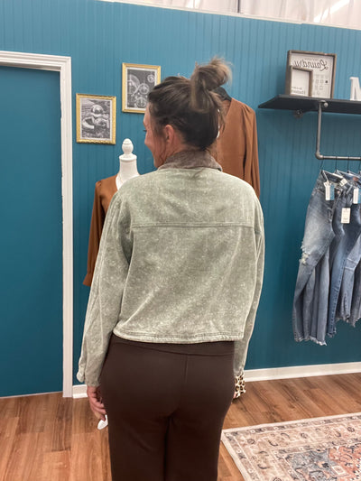 Jordan Corduroy Collar Denim Jacket