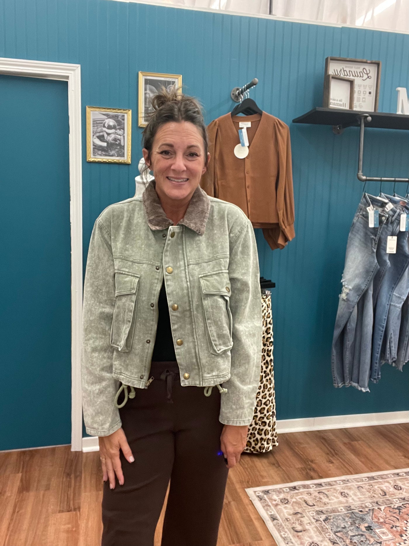 Jordan Corduroy Collar Denim Jacket