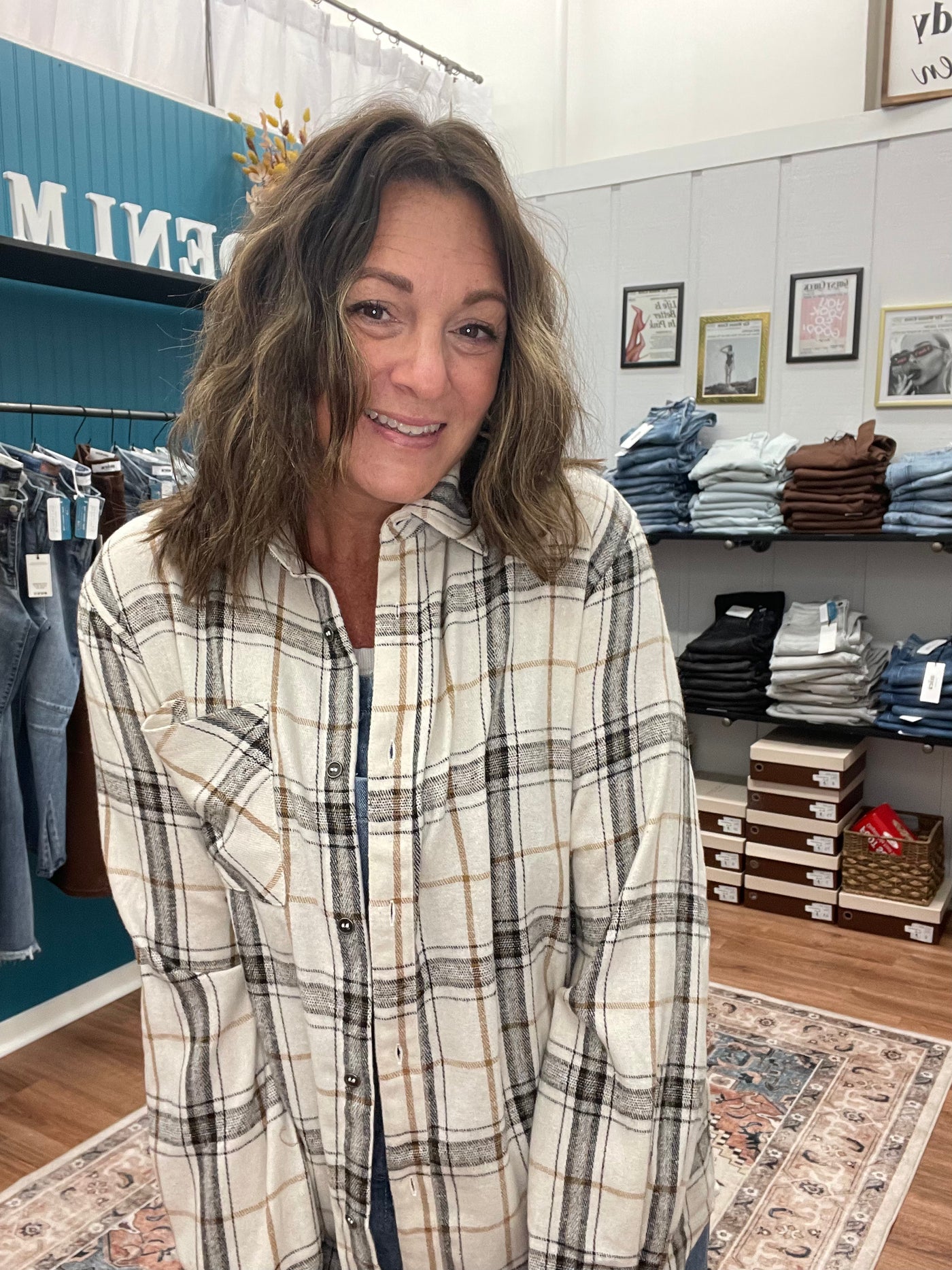 Stacks Oversized Flannel Shirt