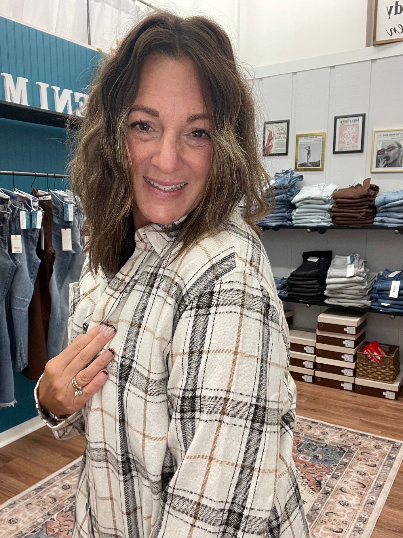 Stacks Oversized Flannel Shirt