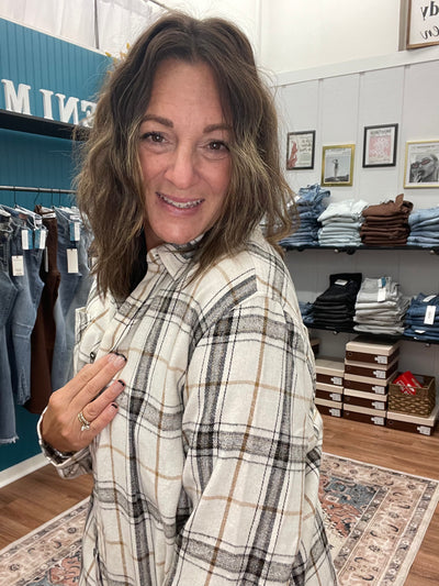 Stacks Oversized Flannel Shirt