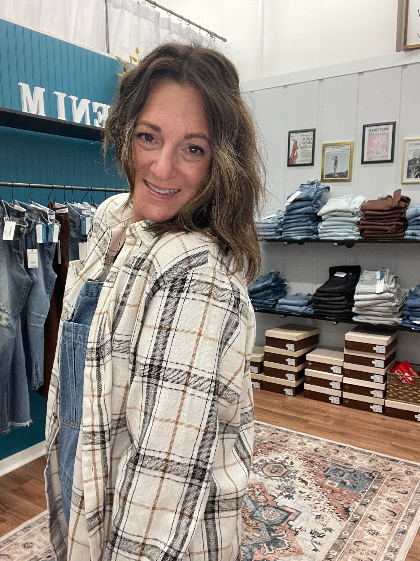 Stacks Oversized Flannel Shirt