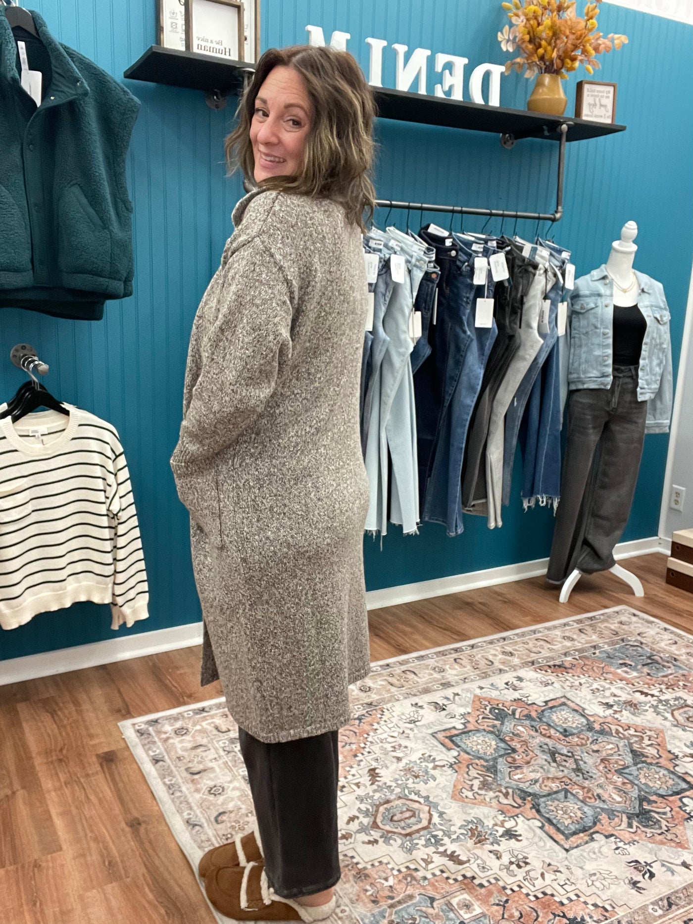 Jennifer Maxi Sweater Cardigan