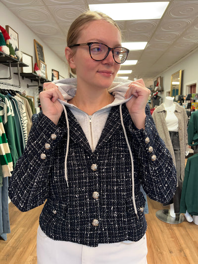 Annabel Tweed Hoodie Jacket