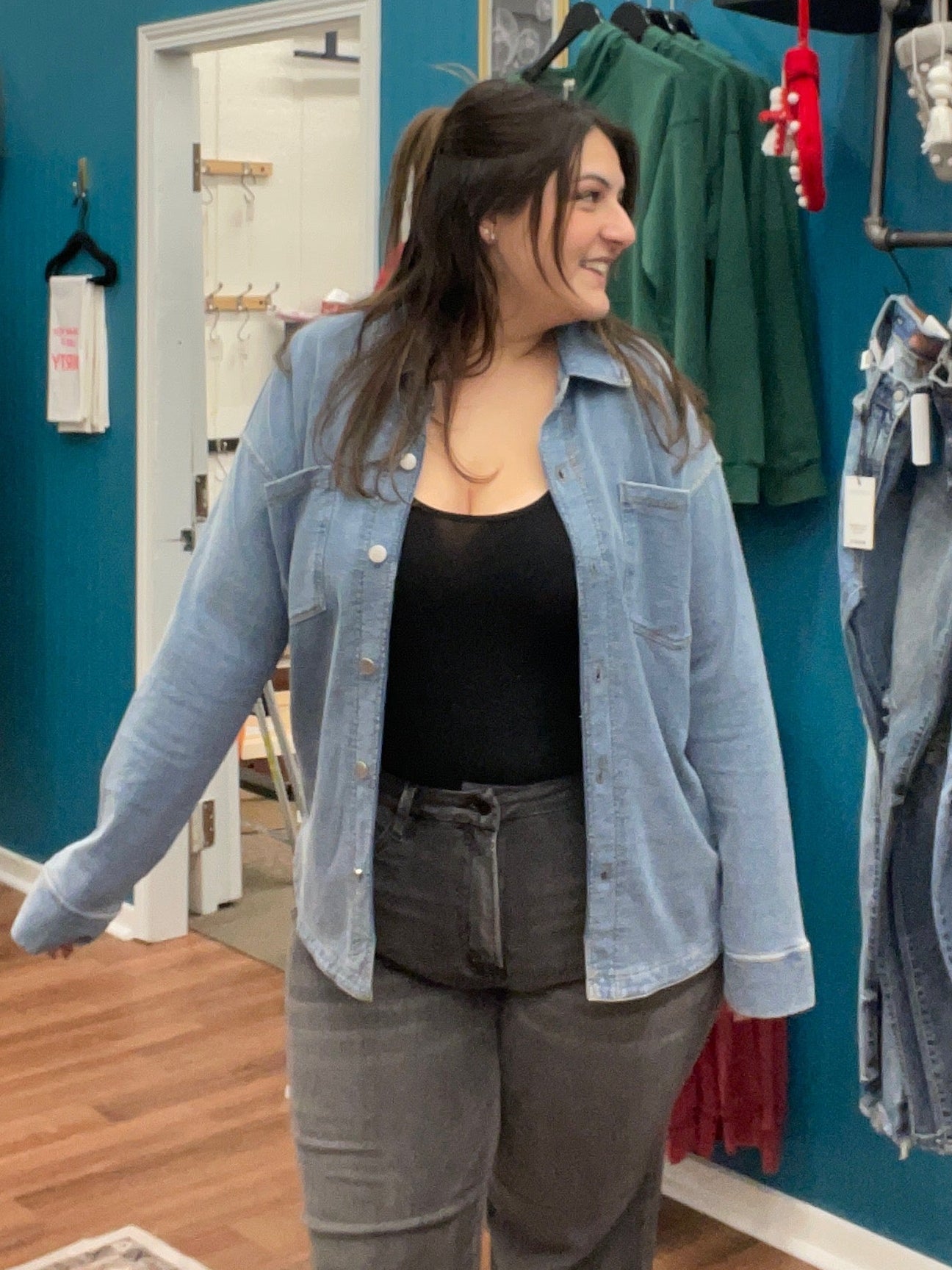 Crosby Knit Super Soft Denim Shacket