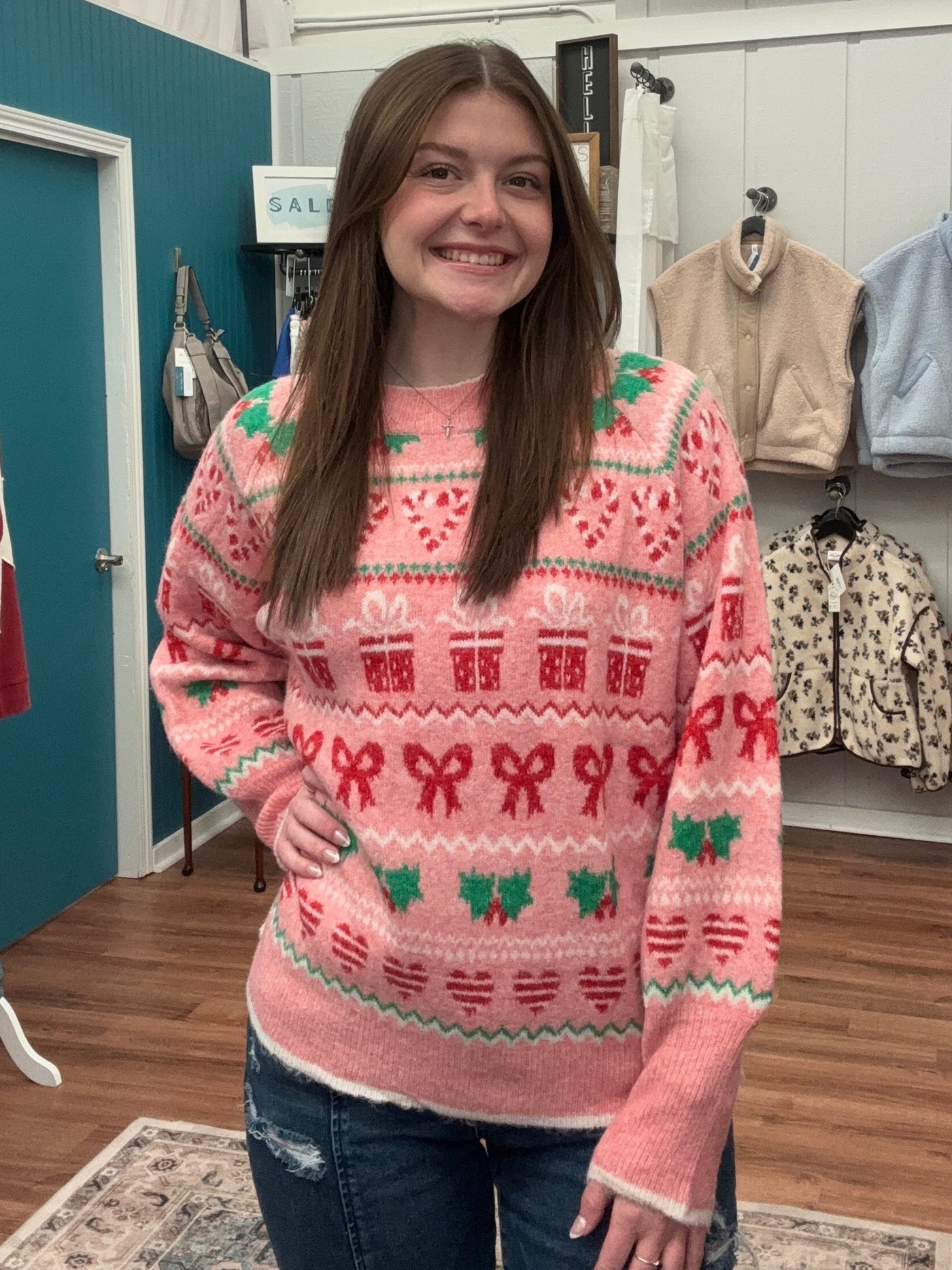 Holiday All The Way Crewneck Sweater