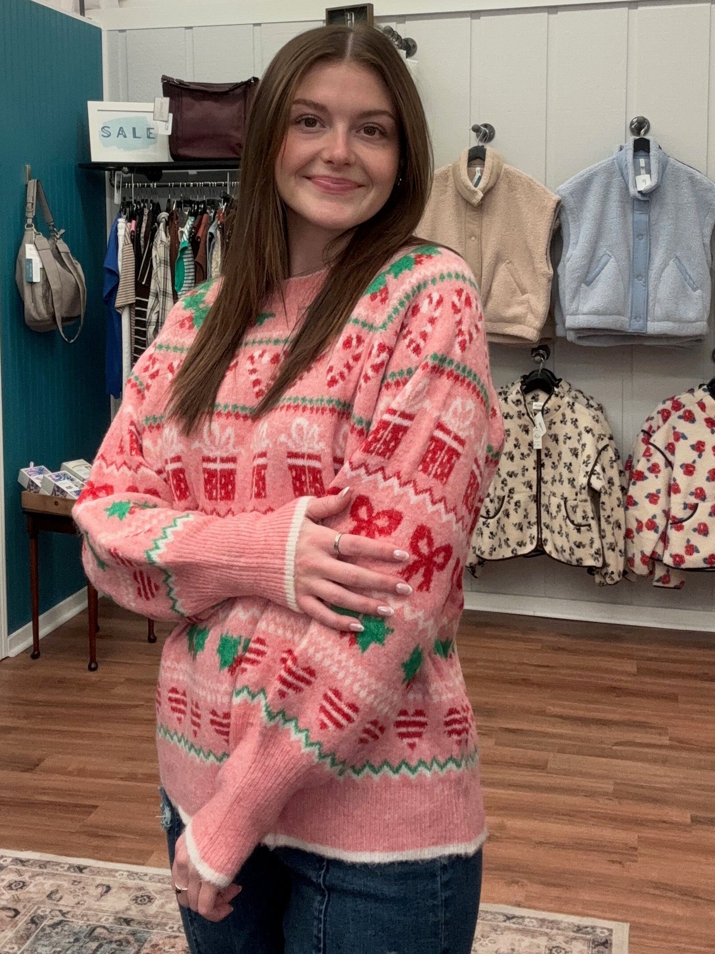 Holiday All The Way Crewneck Sweater