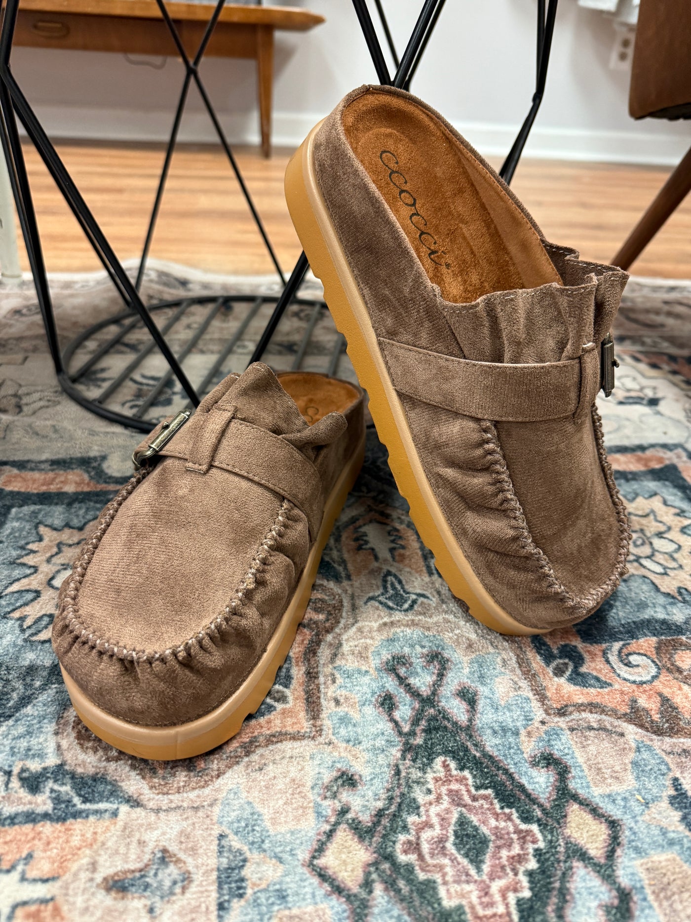 Effy Slip On Moccasin Mule