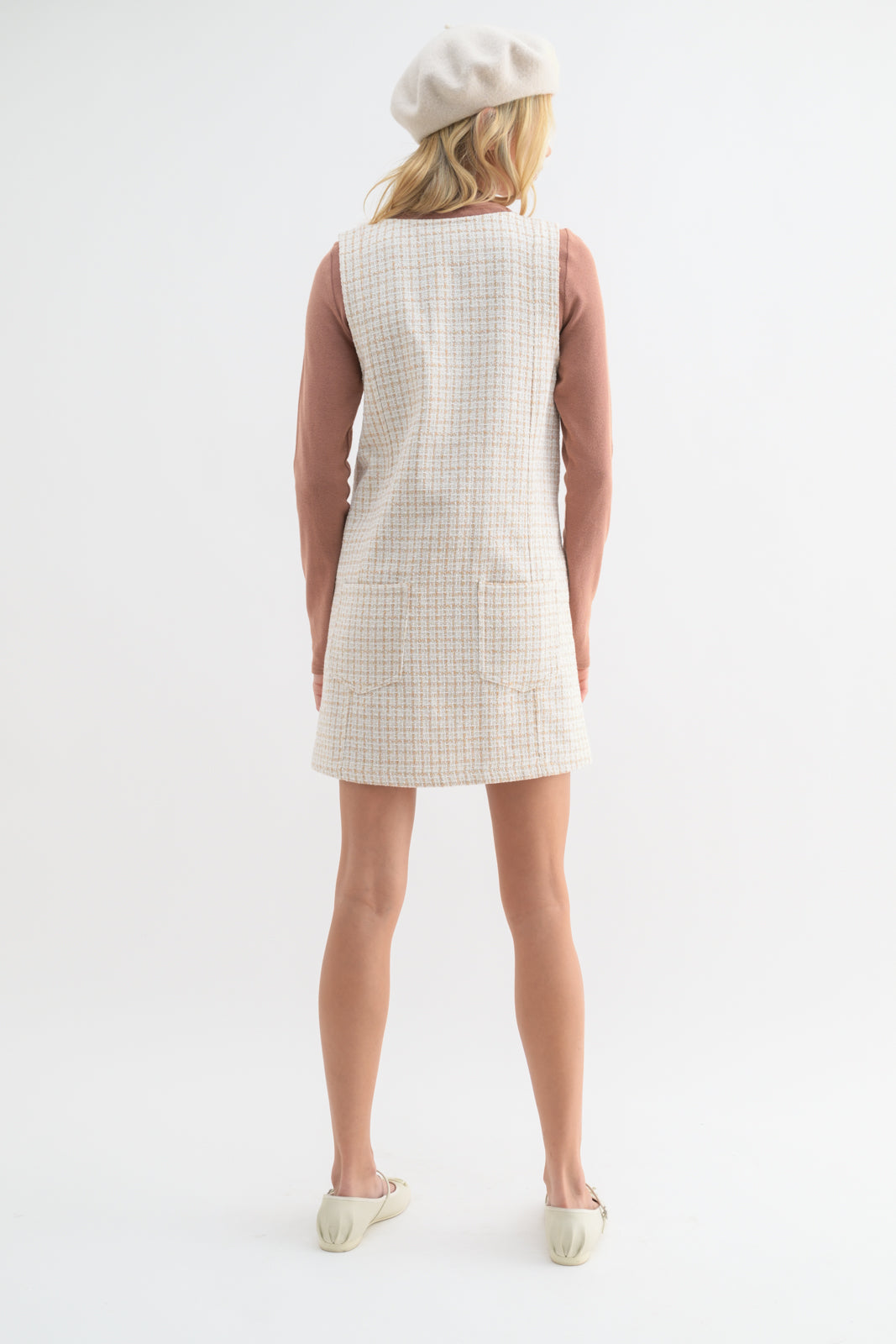 Nicole Tweed Mini Dress