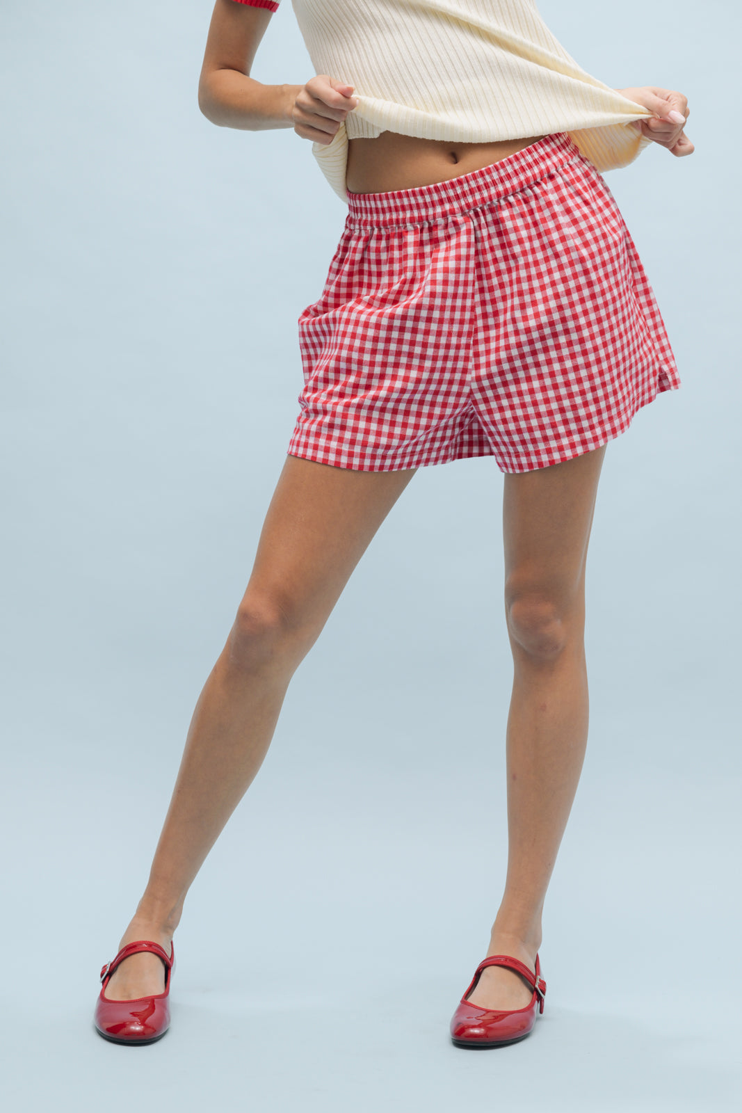 Jessica Gingham Shorts