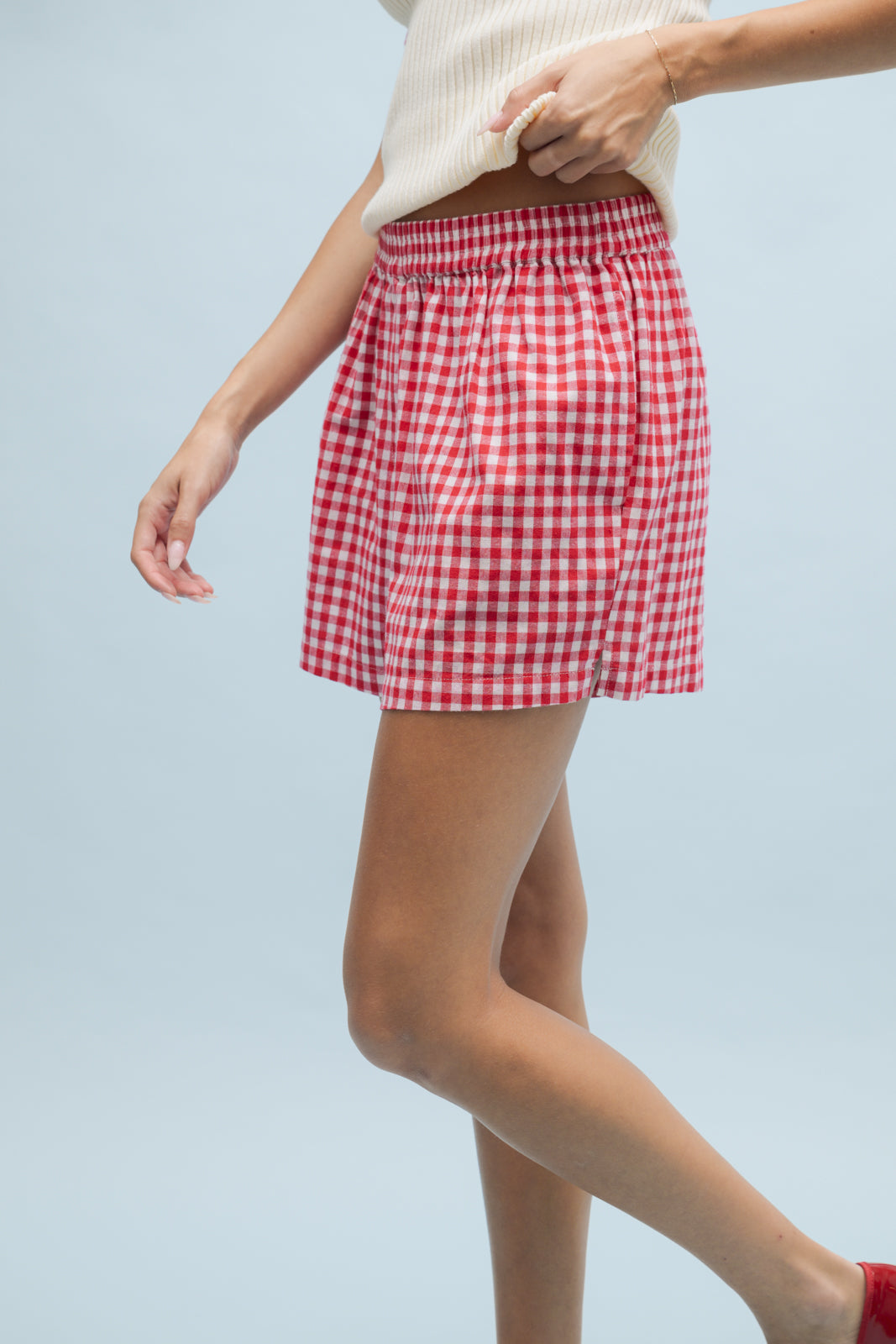 Jessica Gingham Shorts
