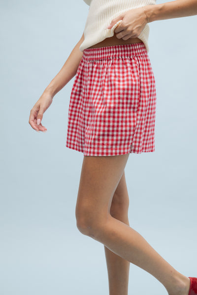 Jessica Gingham Shorts