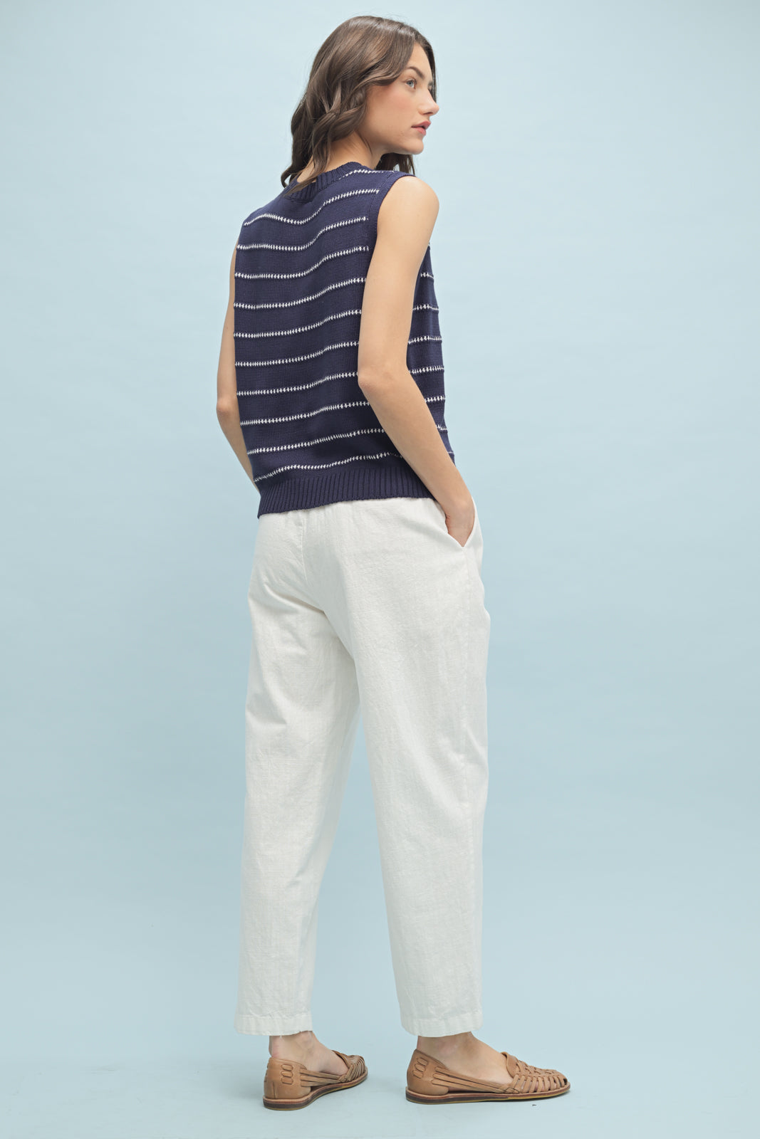 Sails Up Anchor Sweater Tank