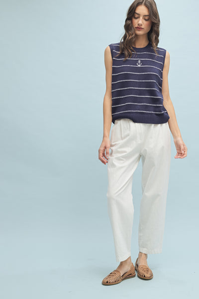 Sails Up Anchor Sweater Tank