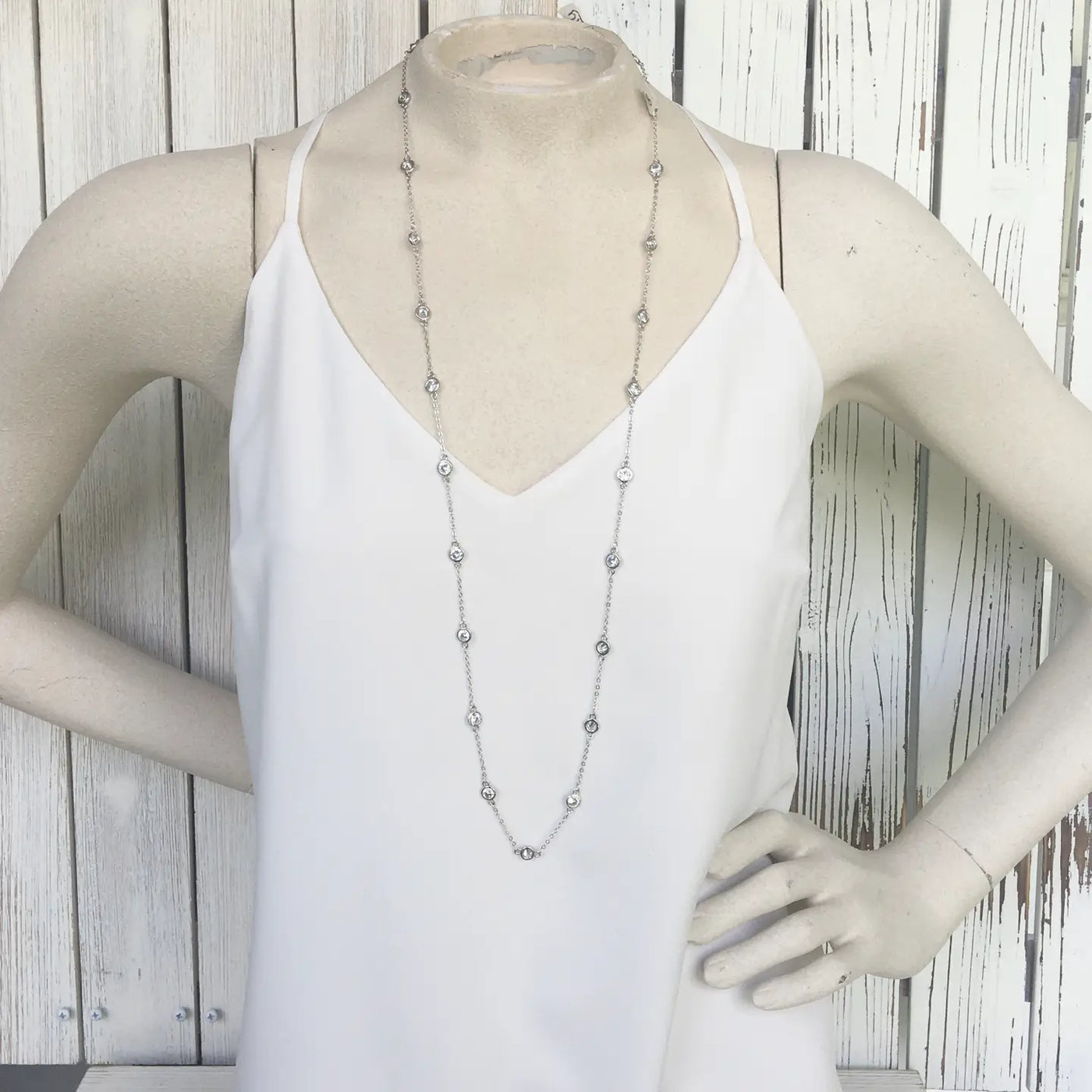 Five Way Crystal Layering Necklace
