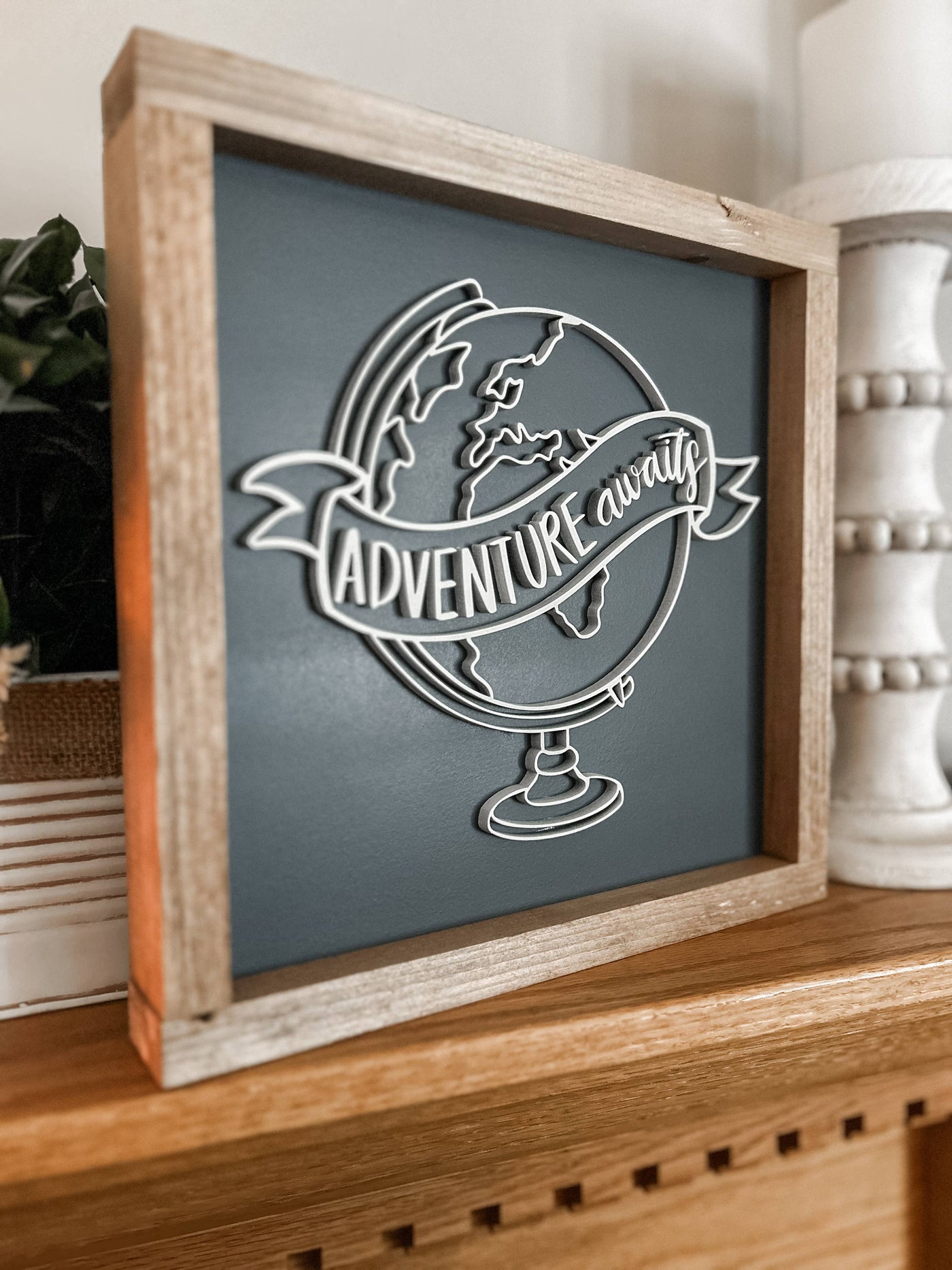 Adventure Awaits Wall Sign