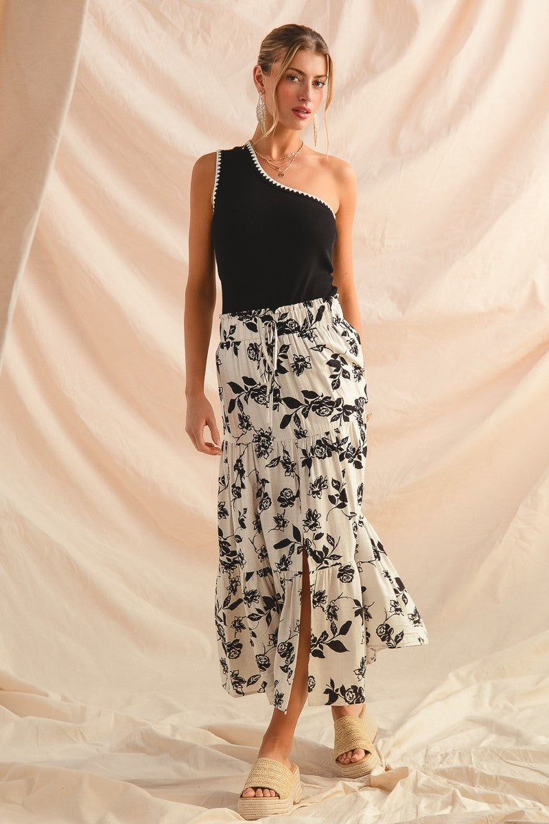 Annaleise One Shoulder Sweater Tank