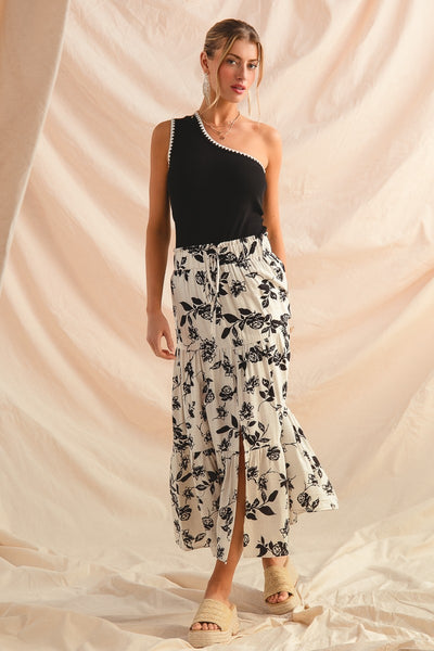 Annaleise One Shoulder Sweater Tank