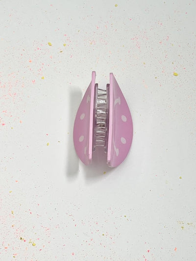 Smiley Face Half Circle Claw Clip