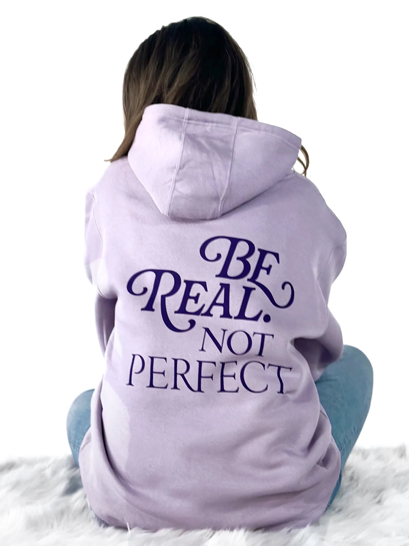 Be Real Not Perfect Graphic Hoodie