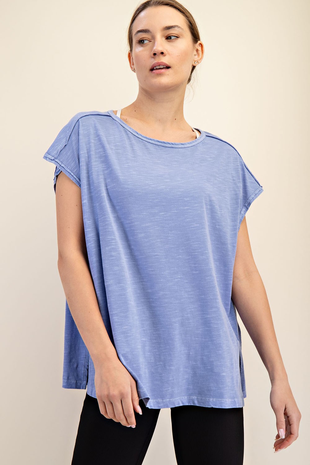 Walker Mineral Washed Short Sleeve Top