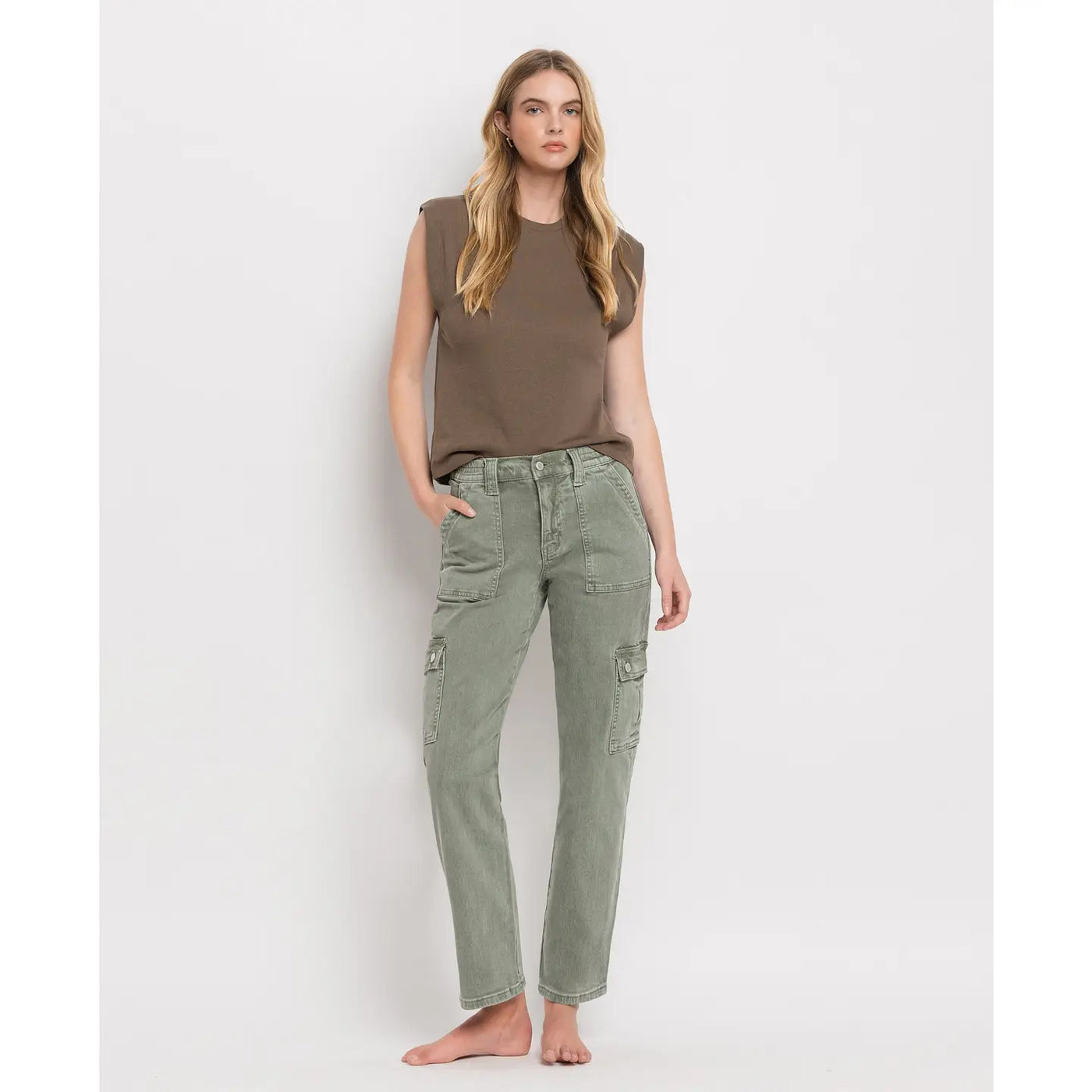 Culver High Rise Cargo Denim