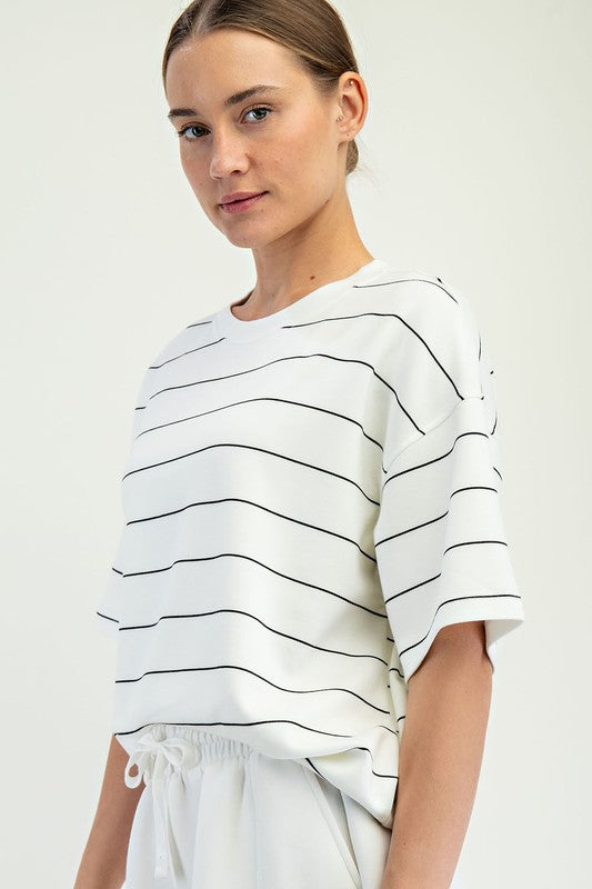 Allison Butter Soft Striped Top