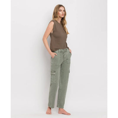 Culver High Rise Cargo Denim
