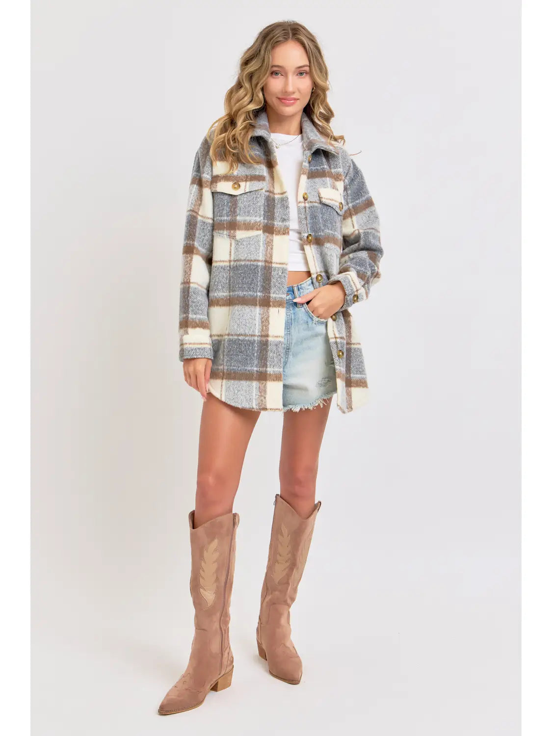 Stevie Classic Plaid Shacket