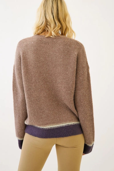 Sparkle Color Bottom Sweater