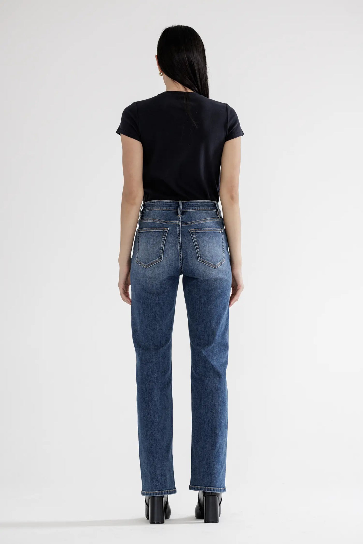 Greensboro High Rise Straight Denim