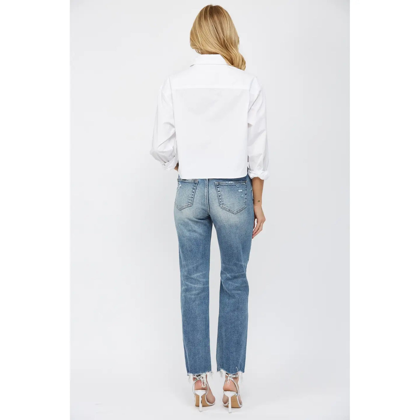 Porter High Rise Straight Leg Denim