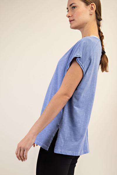 Walker Mineral Washed Short Sleeve Top