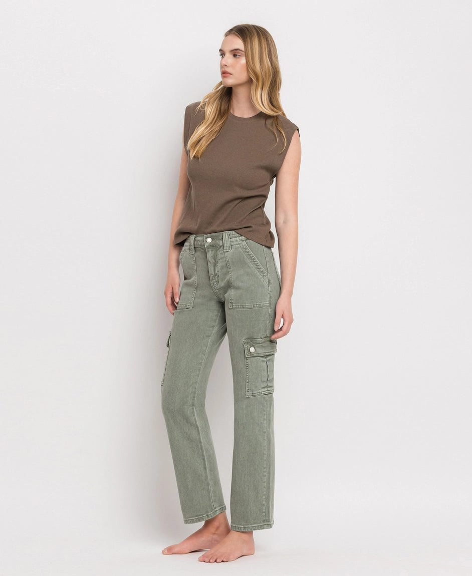 Culver High Rise Cargo Denim