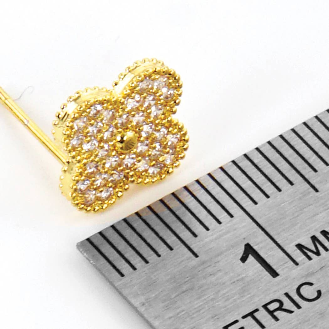 Clover Diamond Stud Earring