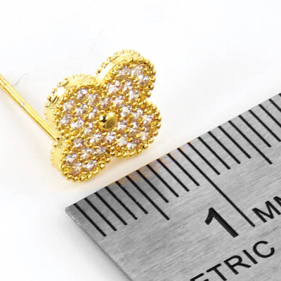 Clover Diamond Stud Earring