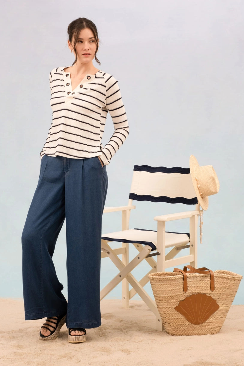 Gabriel Eyelet Sweater Top