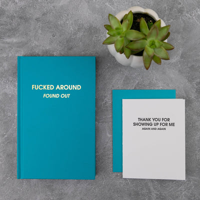 Chez Gagné - Thank You For Showing Up For Me Again - Thank You Letterpress Card