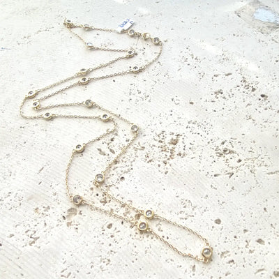 Five Way Crystal Layering Necklace