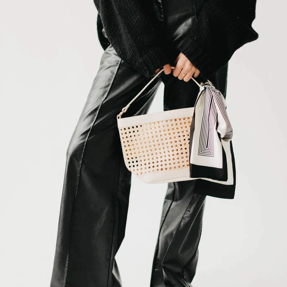 Classic Satin Striped Scarf