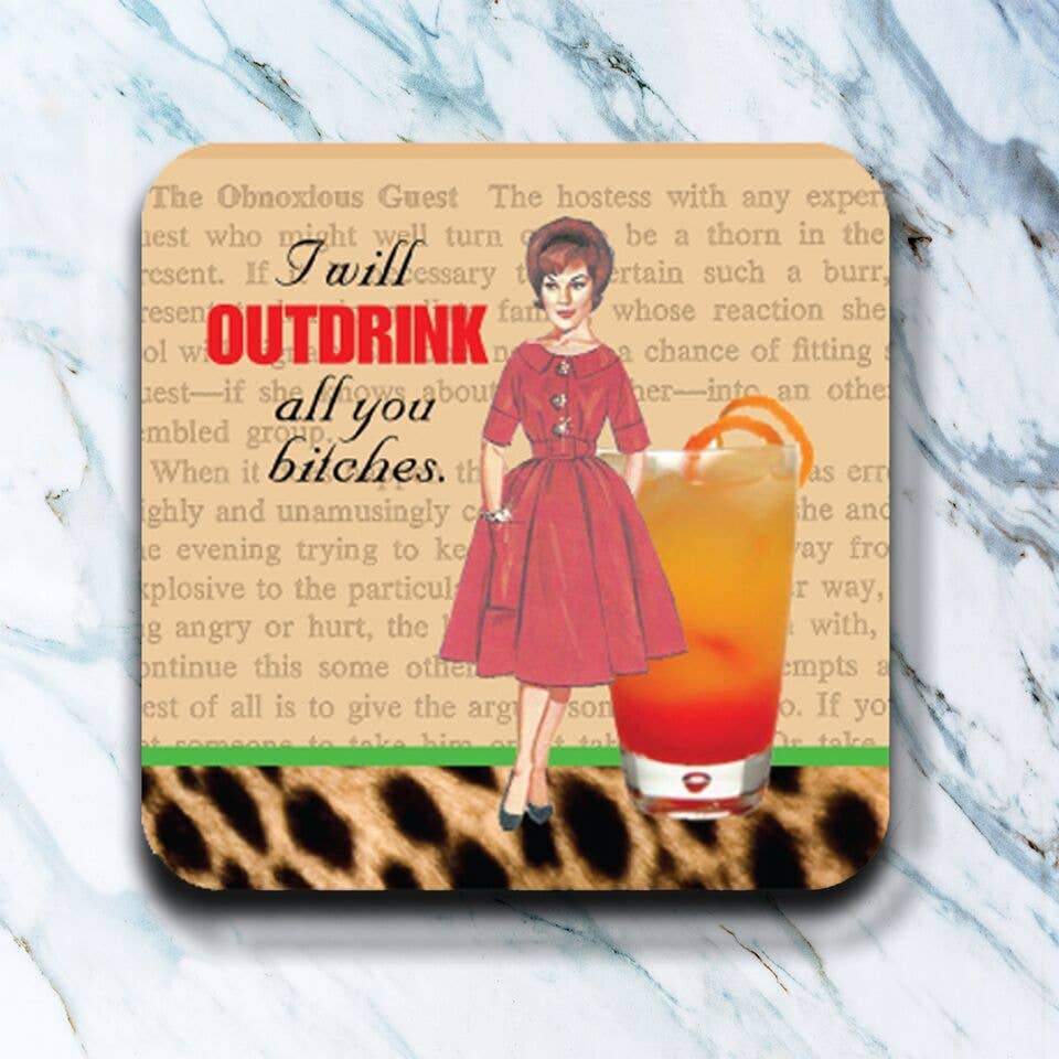 Witty Neoprene Drink Coasters