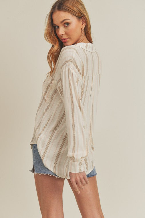 Tania Striped Knit Top