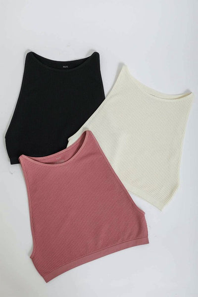 Waffle Crop Top
