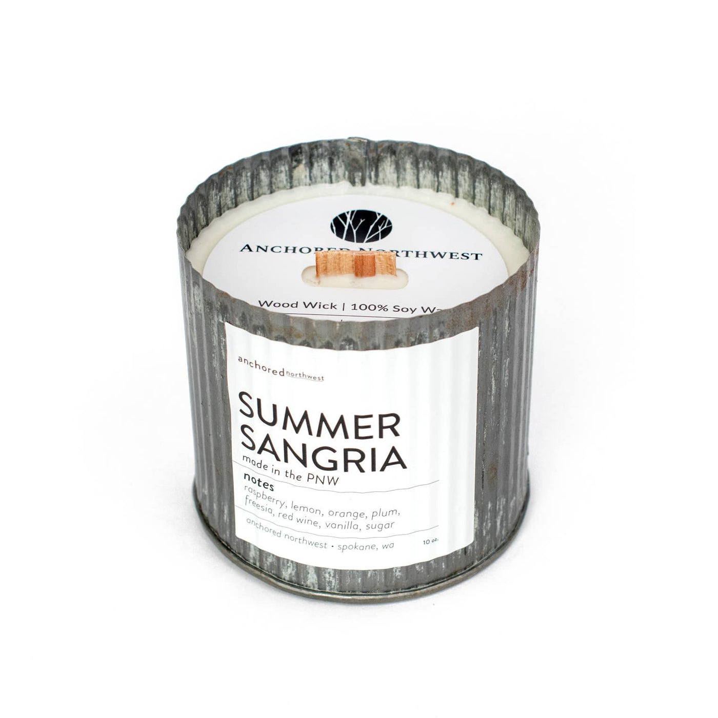 Wood Wick Rustic Farmhouse Soy Candle 10 oz.