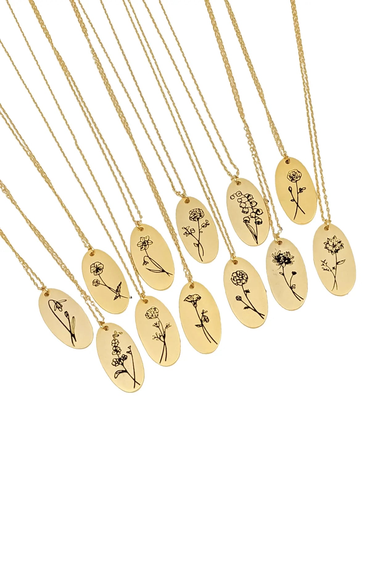 Birth Flower Necklace