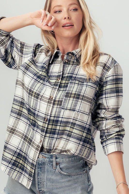 Rachel Plaid Button Down