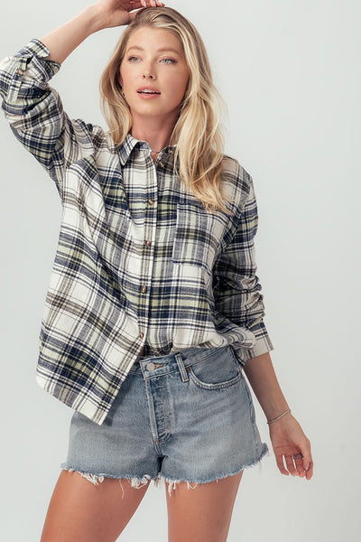 Rachel Plaid Button Down